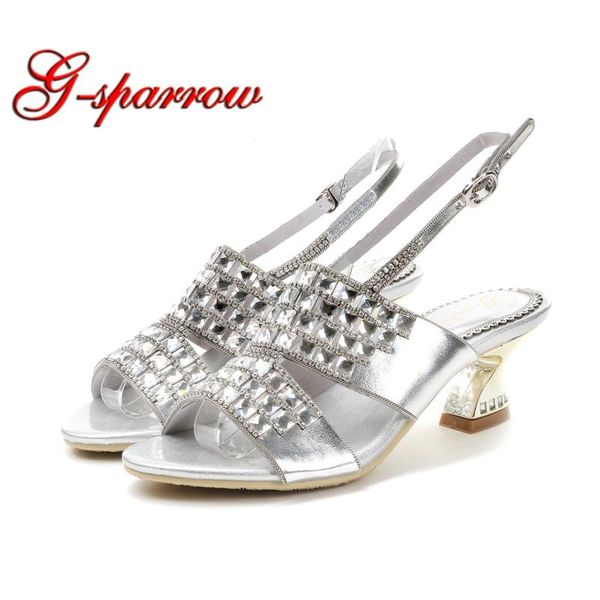

dress shoes thick heel women sandals silver rhinestone comfortable kitten birthday party strappy cut-outs bridal, Black