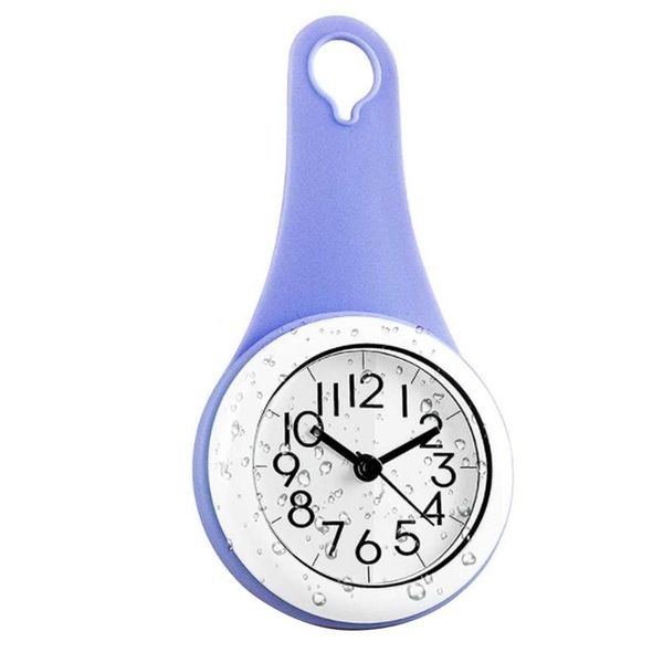 

wall clock, kitchen clock,household bathroom waterproof small digital wall clock,silent shower clock with sucker (1 pcs)