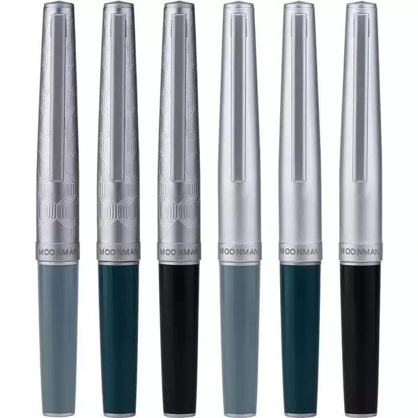 

moonman 80 mini-e fountain pen pocket ink pen semi exposed fine nib stationery office school supplies writing pens gift