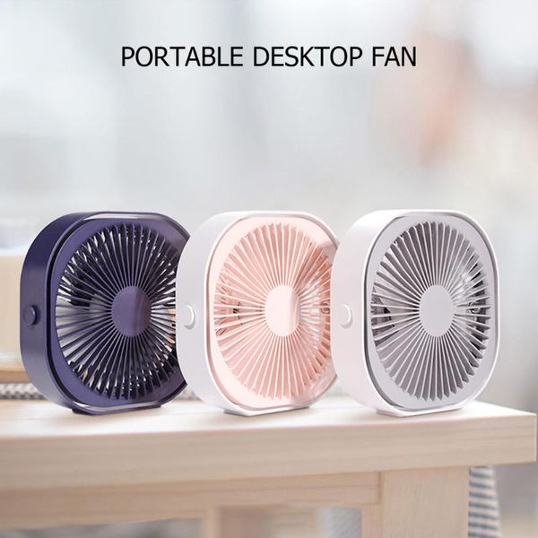 

electric fans portable mini usb fan desk air cooler office 2000mah 3 speeds 360 rotation for household cooling accessories