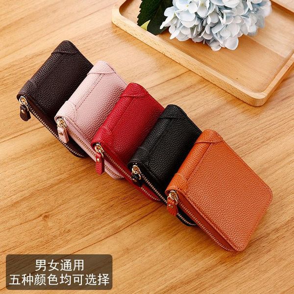 

wallets wallet men's women's zipper card bag purse carteira masculina, Red;black