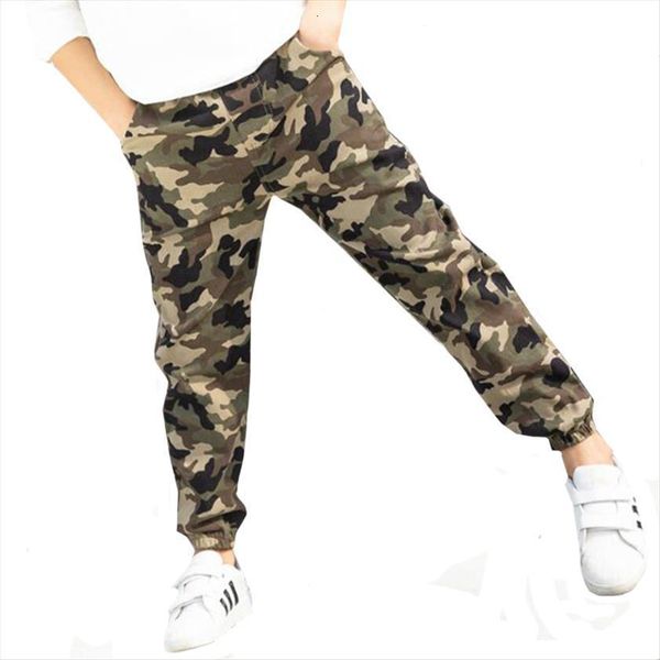 

spring boys trousers 4 14 years fashion camouflage pants sports and leisure cargo leg korean versatile childrens, Blue
