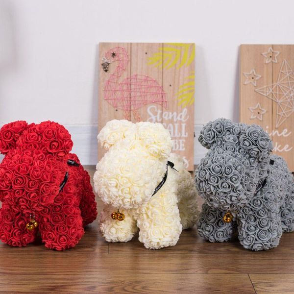 

polystyrene foam rose bear model handmade material styrofoam models for diy christmas gifts wedding party crafts dropshipping, Black