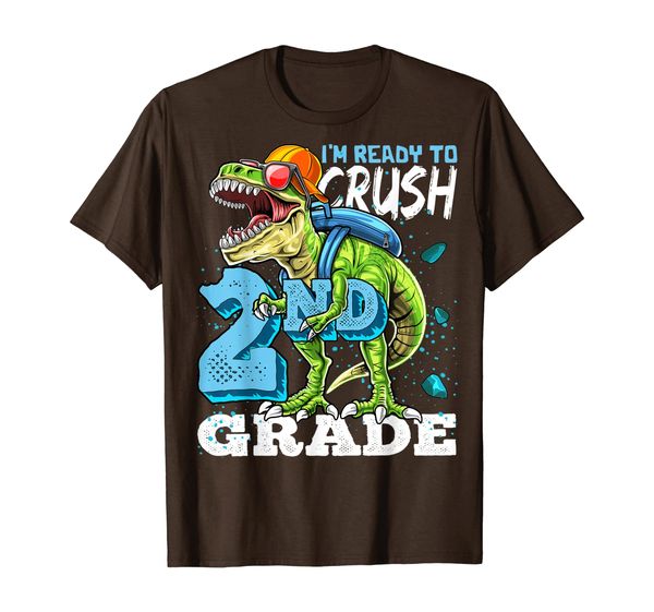 

Ready To Crush 2nd Grade Dinosaur Back to School Shirt Boys, Mainly pictures