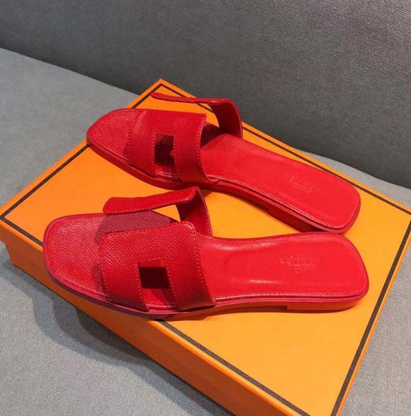 

classics fashion women slipper sandals slides summer real leather platform flats shoes ladies beach slippers home011 26, Black