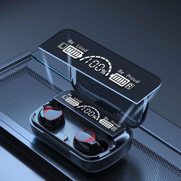 

hubs private model m10atws bluetooth headset dual earphone in-ear mini touch sports game 5.1