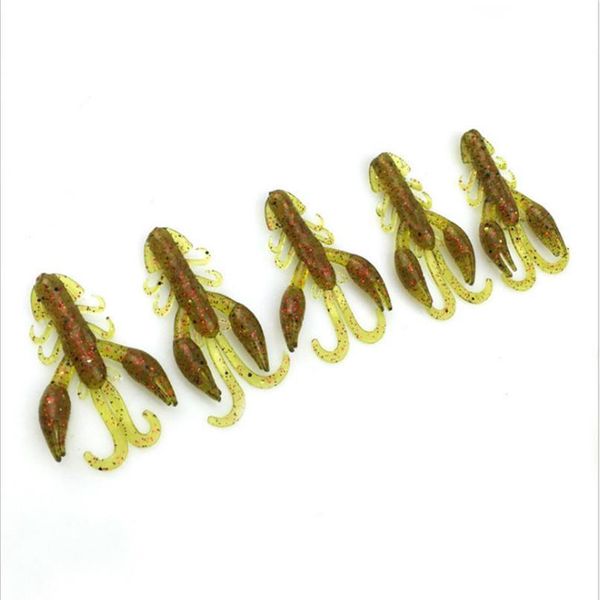

5pcs/lot soft shrimp sile lures worm 5cm 2g fishing lures fishing kit sile artificial lobster worm shrimp bai jlldlo