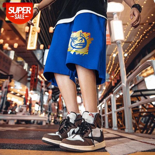 

shorts men's loose straight leg pants large size sports five-point #te6i, Black
