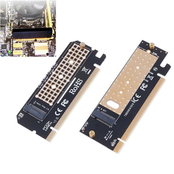 

m.2 nvme ssd adapter m.2 to pcie 3.0 x16 controller card m key interface