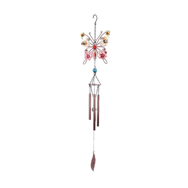 

decorative objects & figurines home craft yard party balcony bell indoor outdoor metal tube bedroom with hook garden decoration door butterf