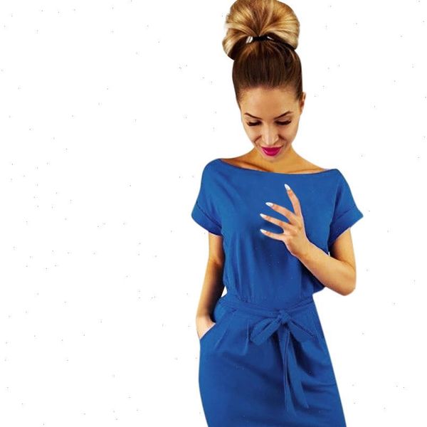 

fashion 2021 women dress summer casual pocket summer ladies short sleeve solid color evening party mini dress female new, Black;gray