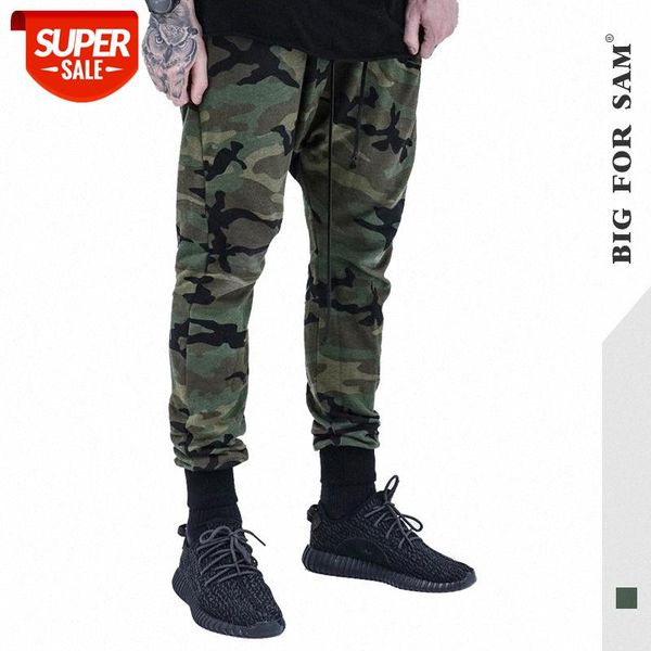 

18 tether loose sweatpants men's camouflage casual pants long #nr8x, Black