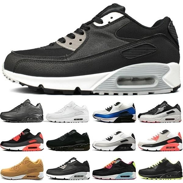 

fashion running shoes mens trainers triple black white blue grey surface breathable men women sneakers sports size 36-45