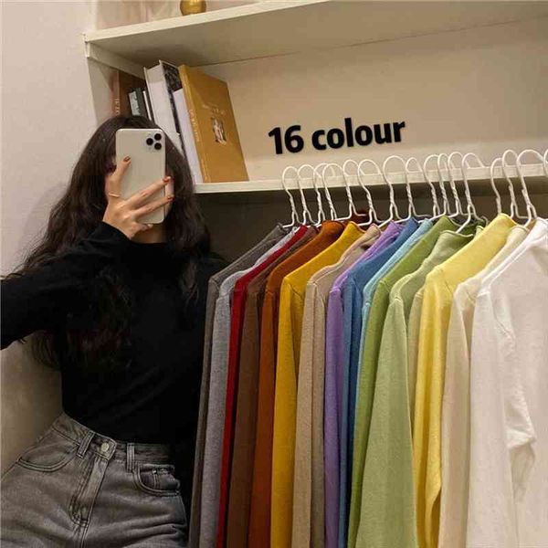 

woman womens turtleneck long sleeve women sweaters fall winter slim black inner skinny knitted, White;black