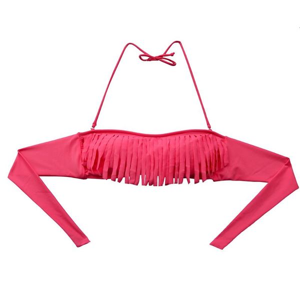 

bandeau bikini women tassels swimsuit swimwear bathing suits red biquini brazilian bandage new
