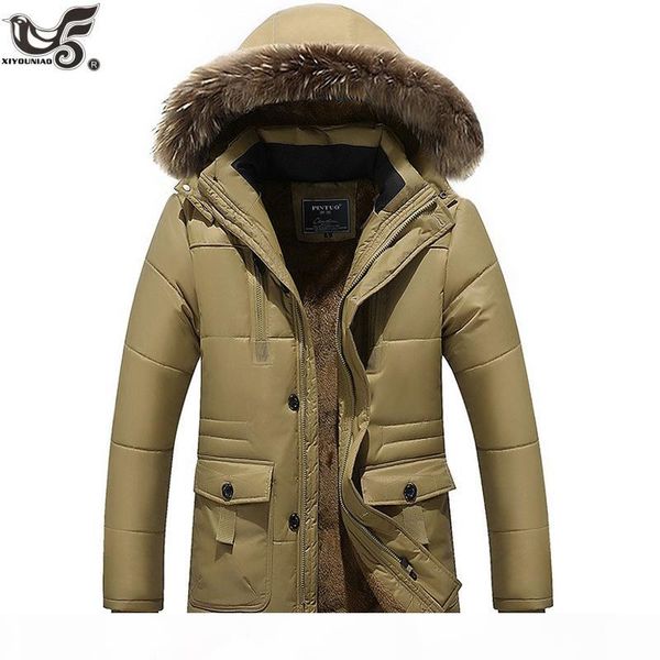 

xiyouniao winter jacket middle age men plus thick warm coat jacket men's casual hooded parka coat large size 6xl 7xl 8xl, Black;brown