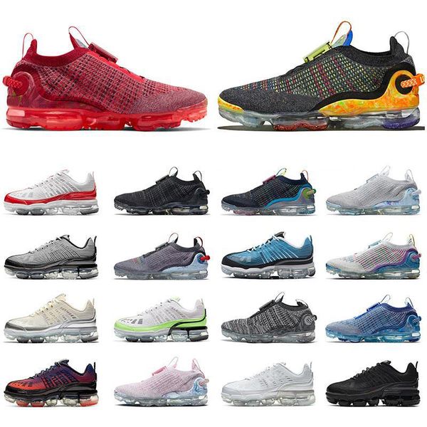 

2021 flynit shoes mens womens 360 cushion running sneakers triple black all white pink stone blue trainers women trainers basket, White;red