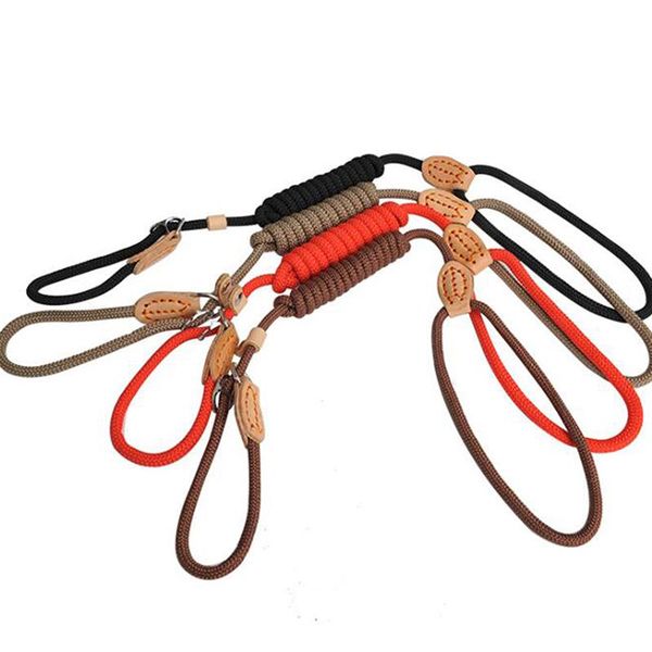 

dog lead leash nylon dog leash adjustable harness durable rope belt lightweight supplies walking training pet products