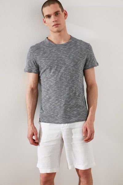 

men's t-shirts trendyol mens slim fit t-shirt tmnss21ts2641, White;black