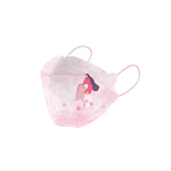 

spring girls cartoon printed mask ins wind net red disposable