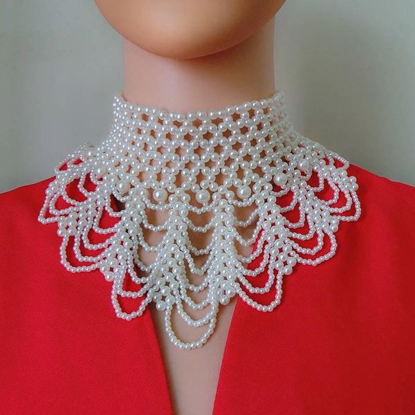 

scarves ladies scarf ring fashion women pearl decor choker neck party elegant warm circle collar scarve for sweaters, Blue;gray