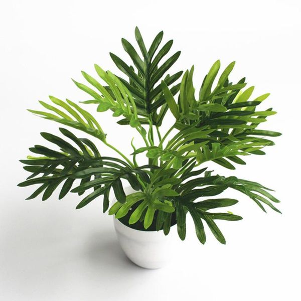 

decorative flowers & wreaths artificial leaf grass simulation green plant small persian leaves plastic bonsai fake for home garden decoratio
