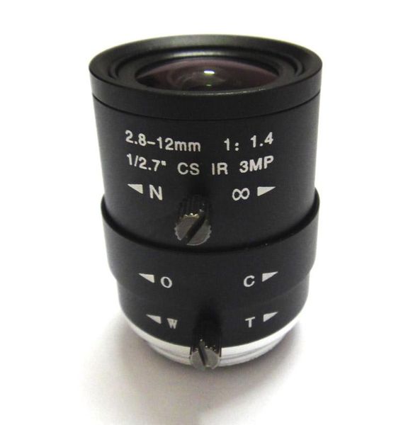 

3mp 2.8-12mm cctv lens cs mount manual focal ir 1/2.7" 1:1.4 f1.4 for ip camera