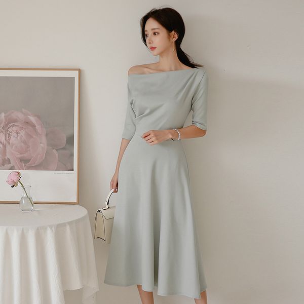 

new 2021 party summer slash simple elegant slim fashion 6ppv, Black;gray