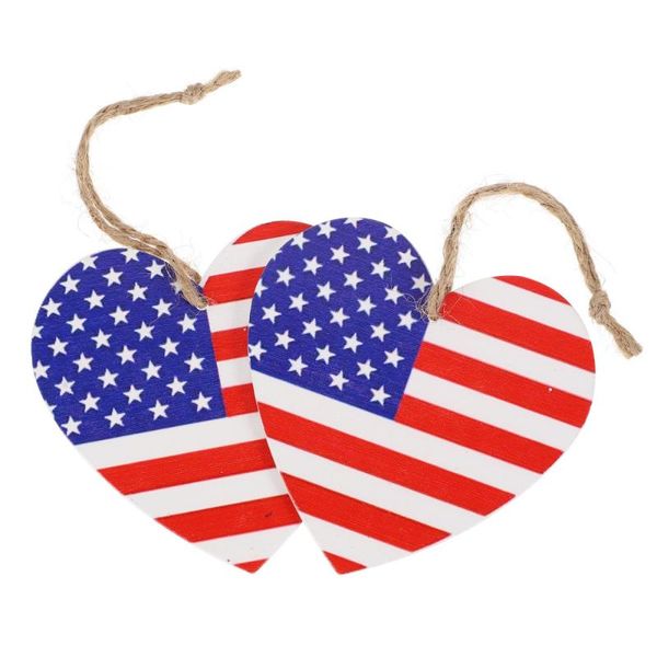 

tapestries 20pcs exquisite independence day wooden pendants decors festival