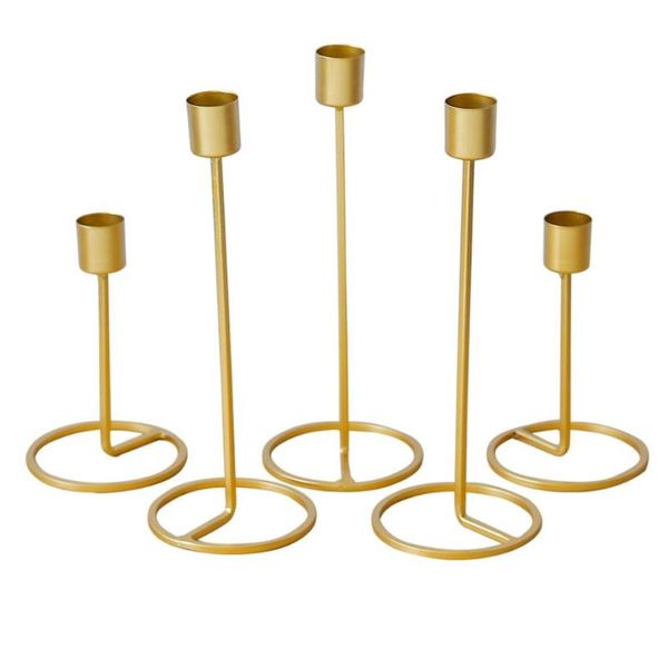 

iron crafts single head candle holder candlestick romantic wedding table decor