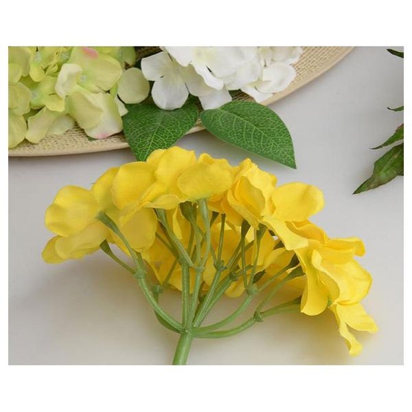 

5.9" silk hydrangea flowers heads diy artificial flower ball wreath garland wall made diy accessory for home wedding dec jllxeh soif