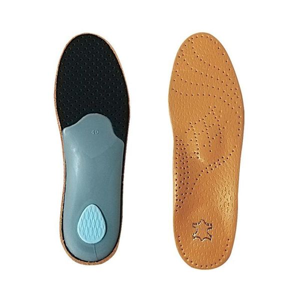 

shoes materials leather ortics insole orthopedic silicone insoles, Black