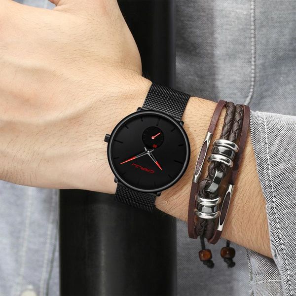 

wristwatches crrju 2150 men's watch luxury quartz casual personality wristwatch fashion men clock relogio masculino, Slivery;brown