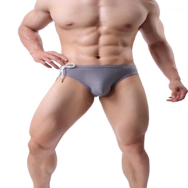 

men's swimwear low waist swimsuit men triangle solid swimming trunks underwear briefs string short swimsuits brave person