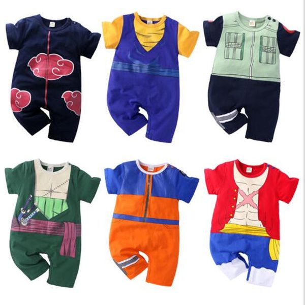 

2021 new kids tales summer cartoon newborn romper cotton infant boys girls jumpsuit playsuit baby overall n0h7, Blue