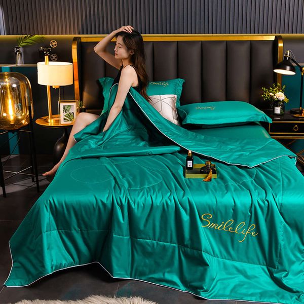 

four piece ice silk summer cool quilt in