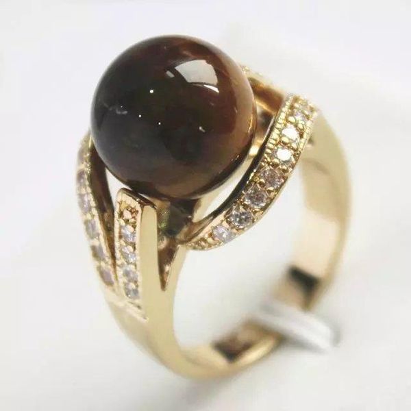 

wedding rings lady's nature green stone ring flyleaf yellow natural open (#6 7 8 9) genuine handmade women gift word 925 silver, Slivery;golden