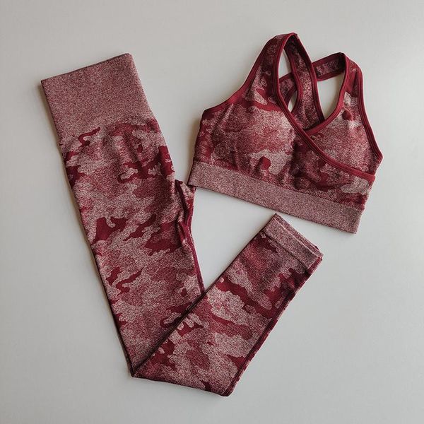 

yoga outfit camouflage fitness suit sports bra running pants legging set training wear gym women jogging workout cloth tracksuit