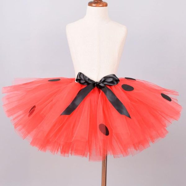 

skirts girl summer red fluffy tutu skirt baby black polka dot tulle cake smash kids school dancing performance costume 0-12y, Blue