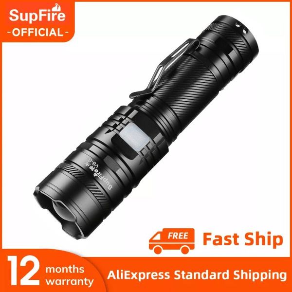 

other led lighting 2021 supfire v8-s xhp90 most powerful 36w 5 modes usb zoom torch 5200mah battery for camping outdoor lanter