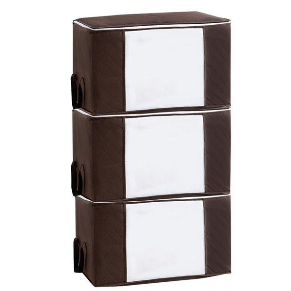 

storage bags 3 pcs thicken material non-woven quilt bag clothing finishing