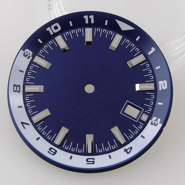 

repair tools & kits 36.6mm watch dial date window for nh35 automatic movement luminous wristwatch parts