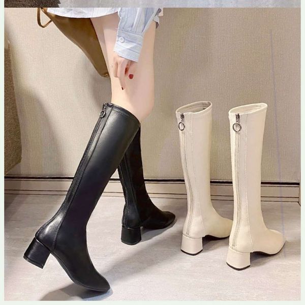 

new soft leather white autumn winter over knee plush boots 2020, White;red