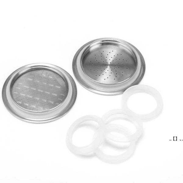 Marchio newicafilas 5 pezzi O-ring silicone compatibile con capsule ricaricabili in acciaio inossidabile Nespresso per caffè EWD7593