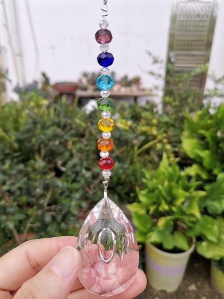 

crystal sun catcher chandelier prism part faceted pendant beads hanging sun catcher ornament home wedding decor xmas figurine
