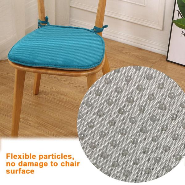 

cushion/decorative pillow 2pcs chair cushio with ties seat cushion corduroy pad winter thicken removable portable sofa students solid home o