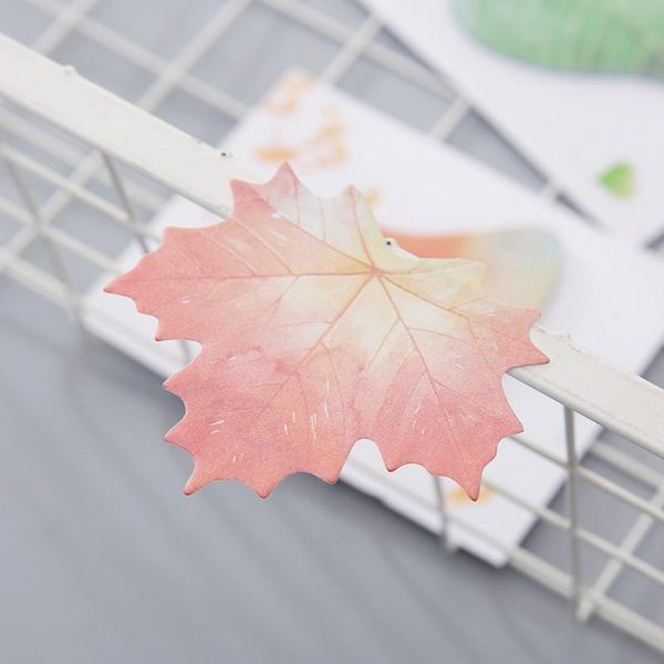 

30 sheets/pad fallen leaves notes self-stick notes schedule self adhesive memo pad sticky bookmark planner stickers