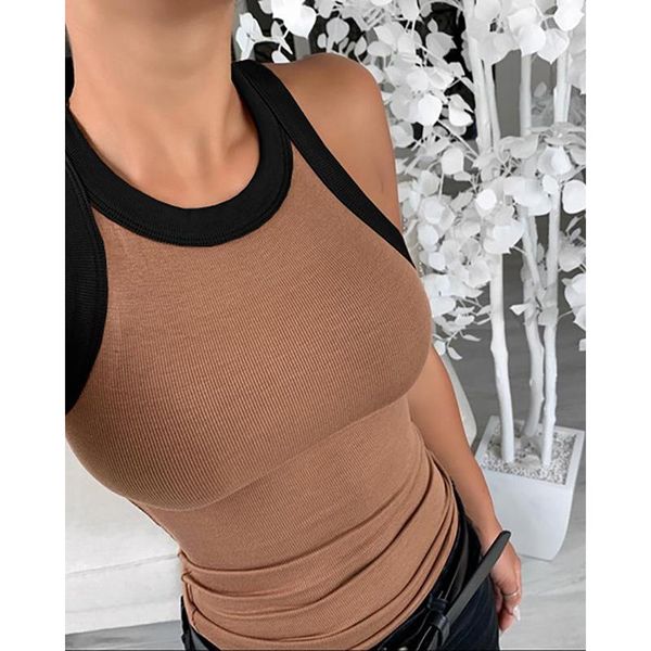 

women's tanks & camis sleeveless women summer o neck casual slim bottoming tank femme clothing vest korean sj5977r, White