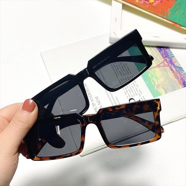 

women sunglasses retro rectangle womens mens ins fashion eyewear brand designer vintage glasses uv400, White;black