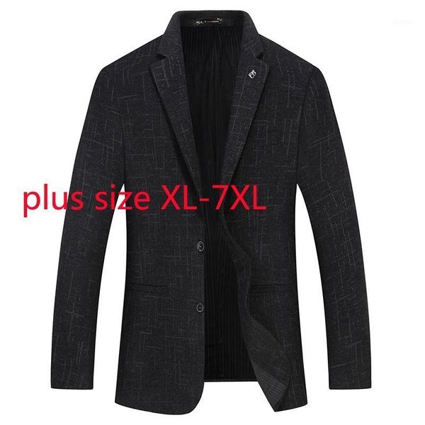 

men's suits & blazers arrival fashion suepr large spring and autumn men casual plaid printed suit plus size 2xl 3xl 4xl 5xl 6xl 7xl, White;black